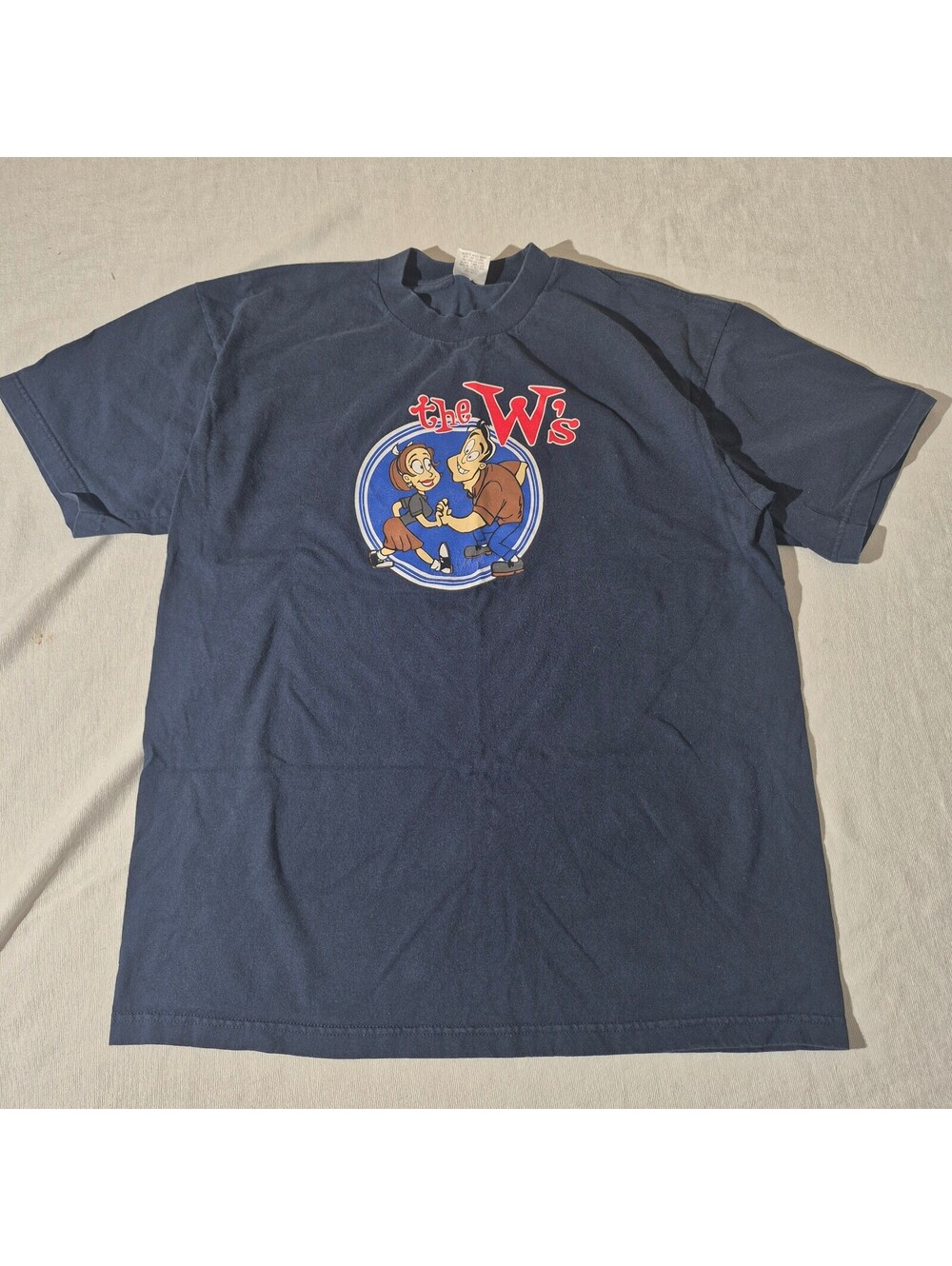Vintage The W's XL XLarge Christain Band Tee navy graphic T-shirt